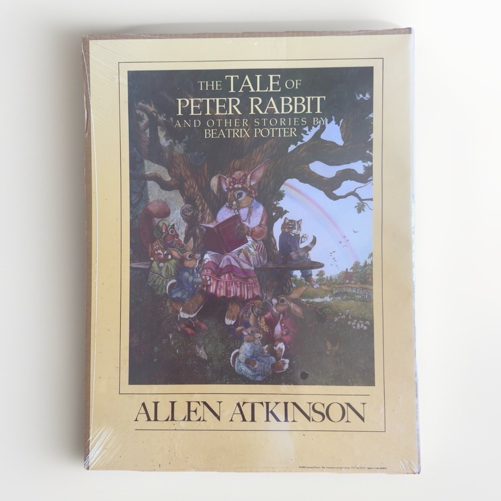 1982 Sealed Beatrix Potter Tale of Peter Rabbit Poster NEW Allen Atkinson Art